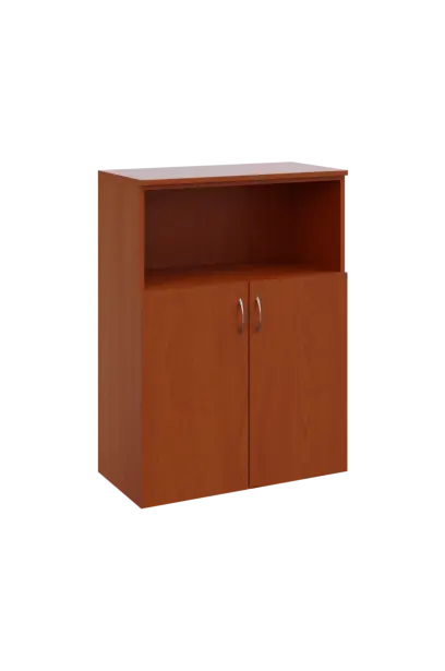 N 3 - 8DN kancelářská skříň, 2-dveřová/nika, 1100x800x400, třešeň šumavská